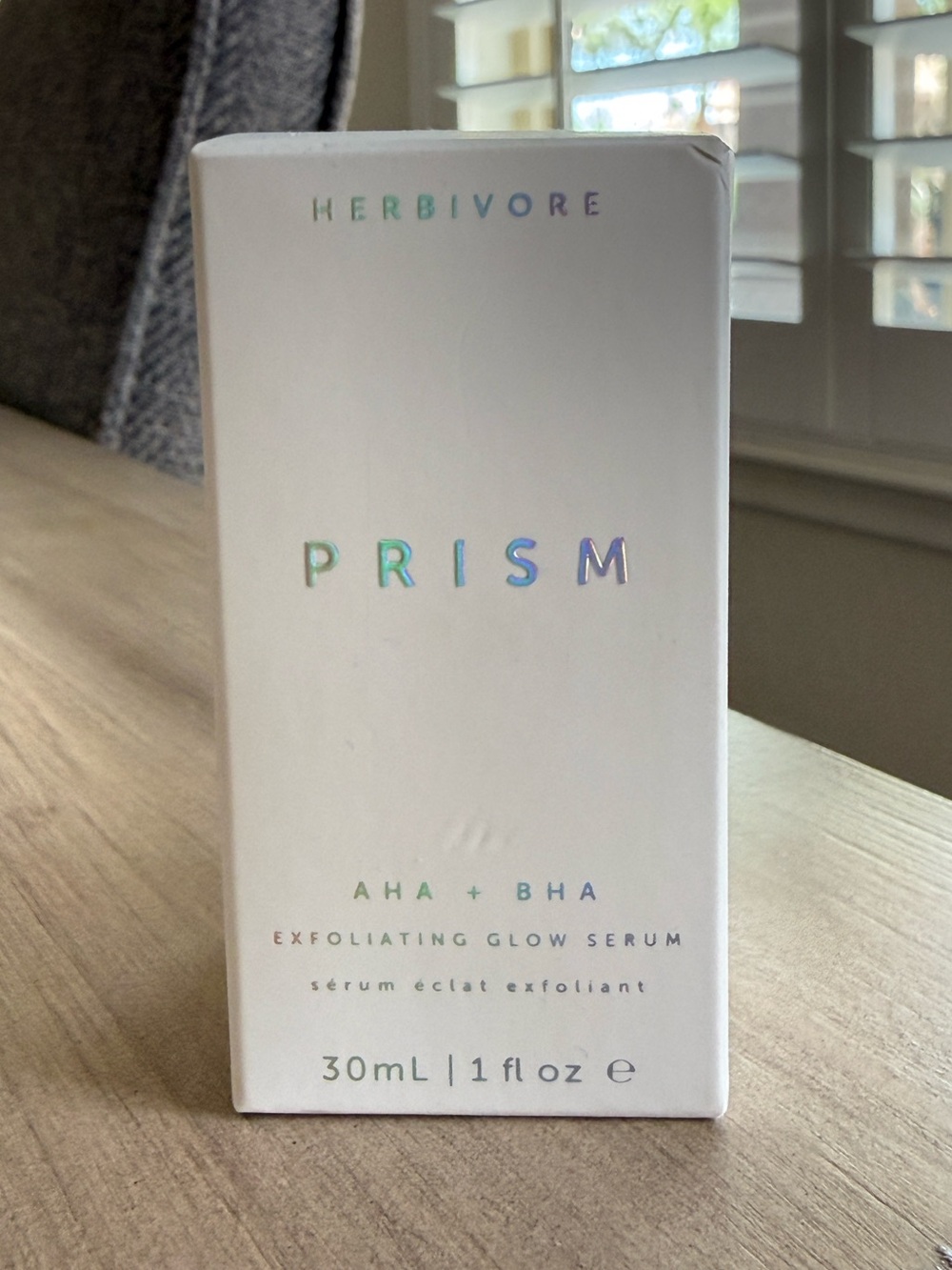 Herbivore Botanicals Prism AHA + BHA Exfoliating Glow Serum (30mL / 1 fl oz).